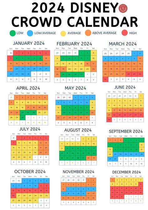 disneyland crowd calendar 2024